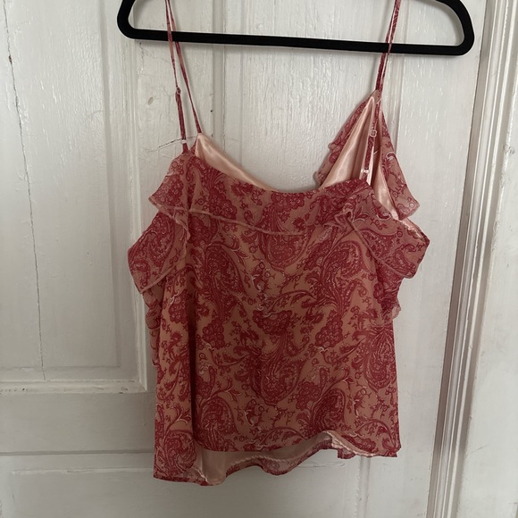 Express Pink Ruffled Camisole - Picture 2 of 4